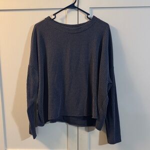 Jolie Blue Ribbed Knit Sweater